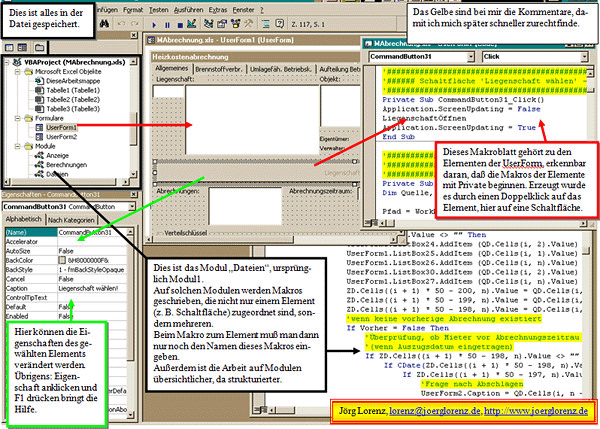 Jörg Lorenz Excel, VBABeispiele